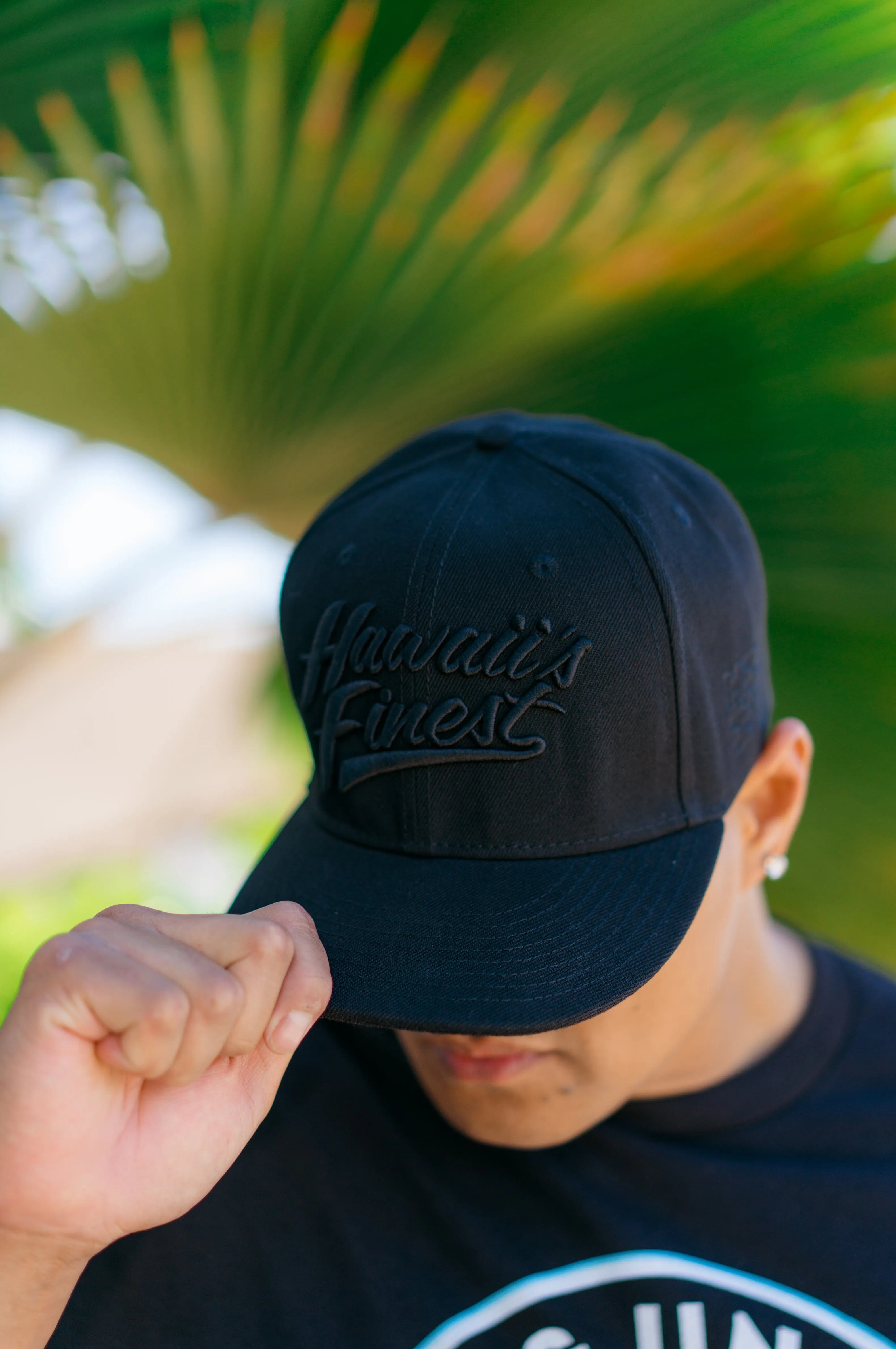 ALL BLACK SCRIPT HAT