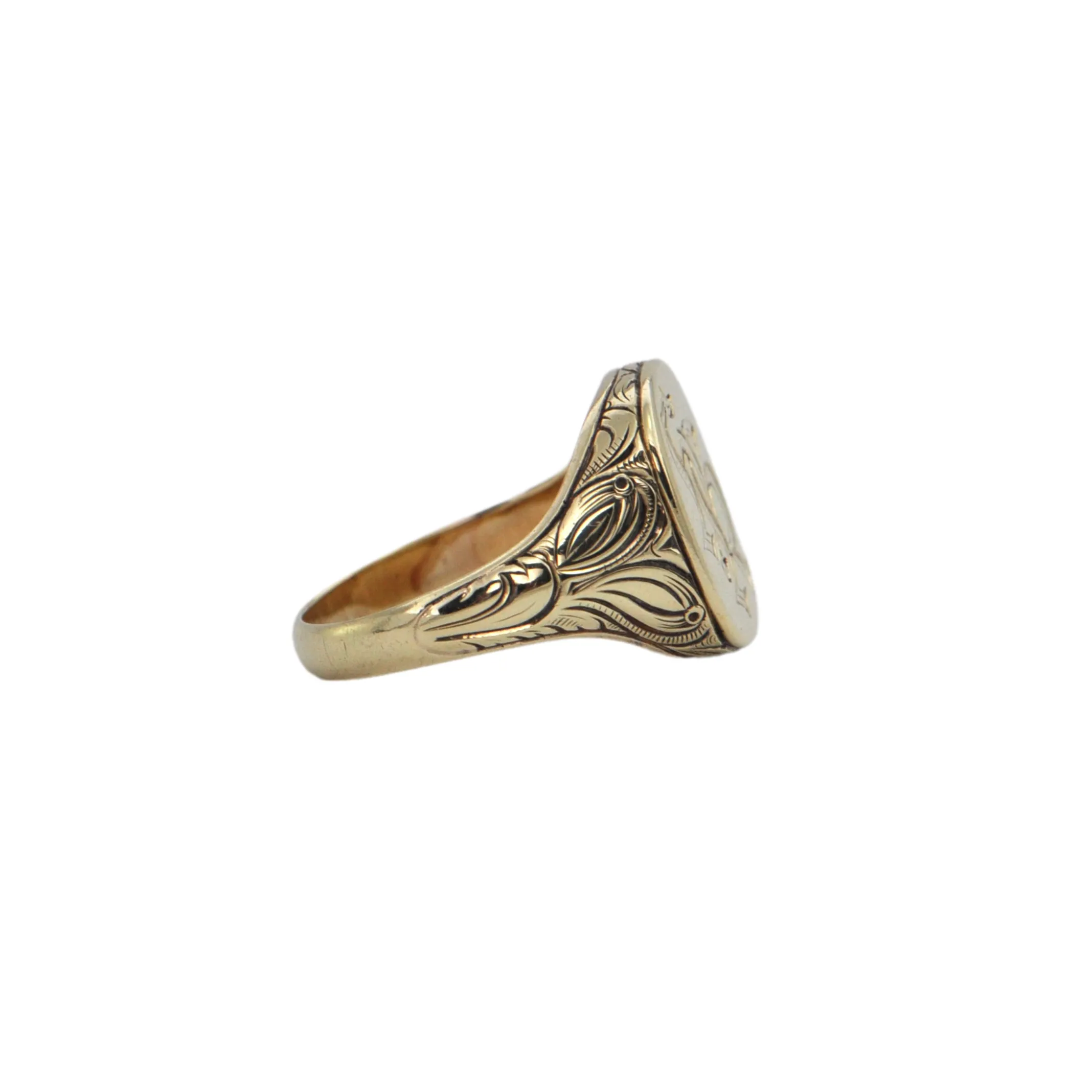 Antique 14k Gold Signet Ring