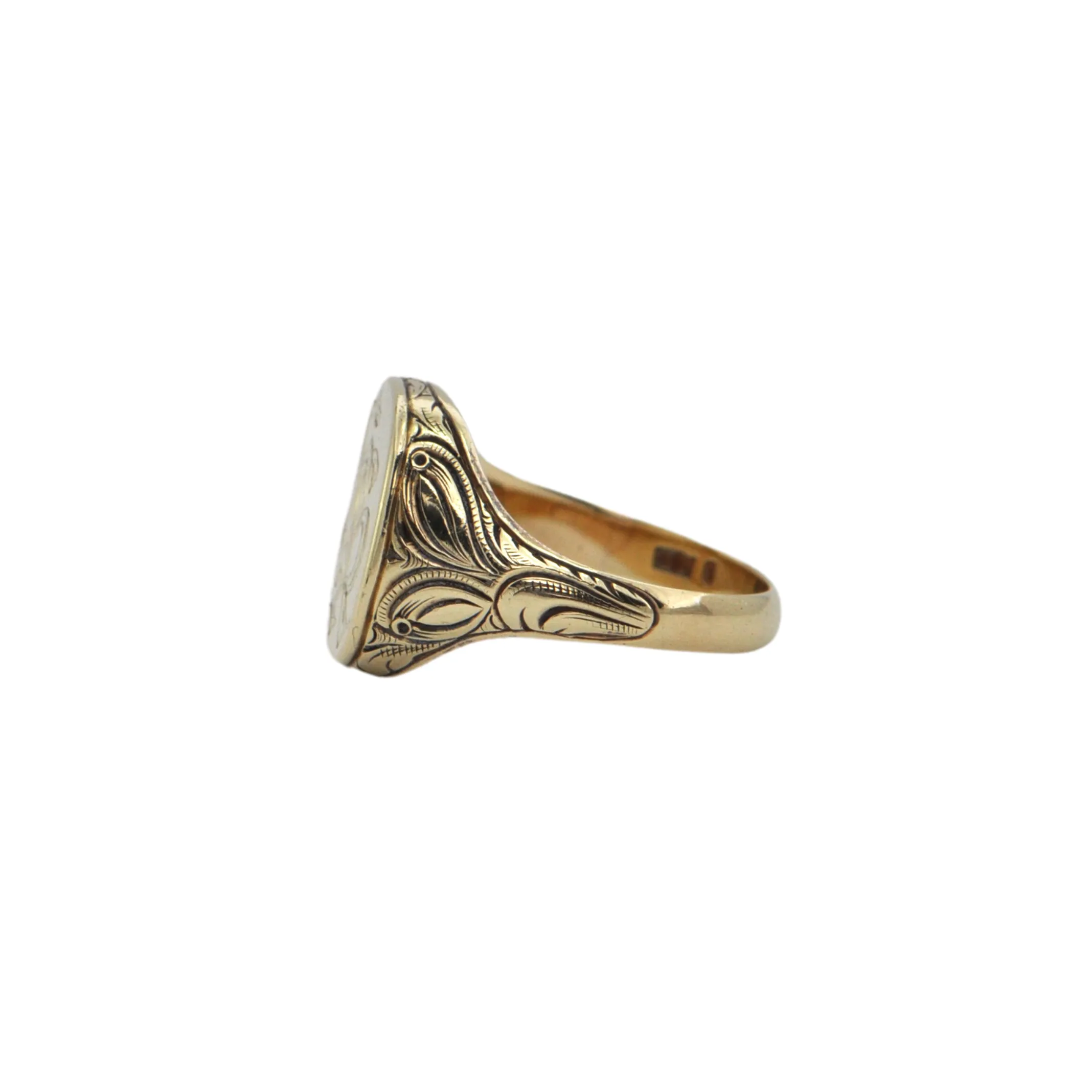 Antique 14k Gold Signet Ring