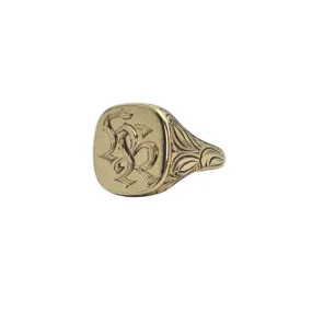 Antique 14k Gold Signet Ring