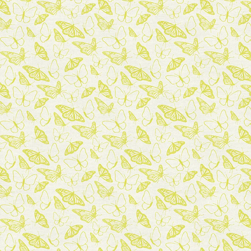 Butterfly Outline - Chartreuse