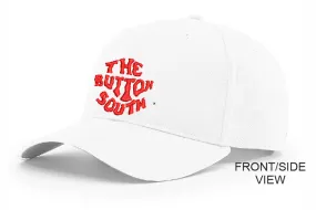 Button South Hat - Richardson Brand - White Hat - One Size Fits All Snapback