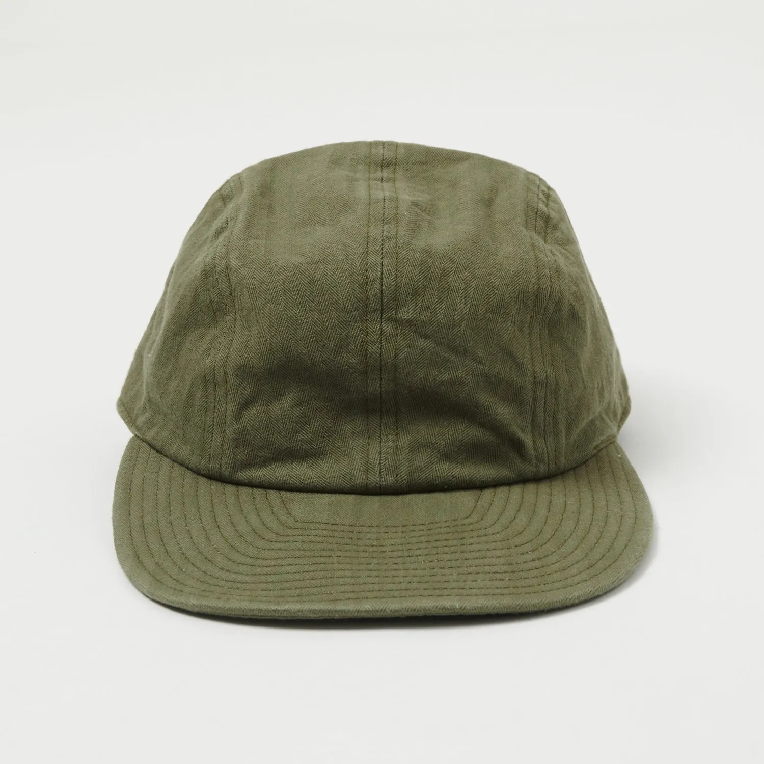 Buzz Rickson's U.S. Navy Civilian Model Herringbone Cap  - Olive