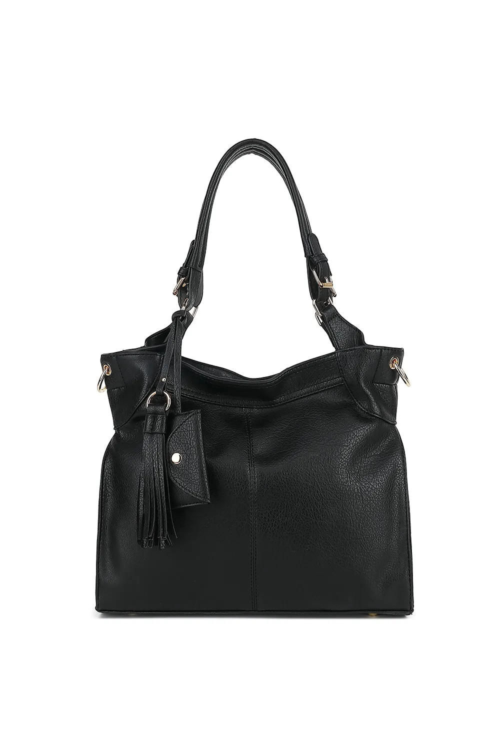 Double Handle Tote With Detachable Shoulder Strap