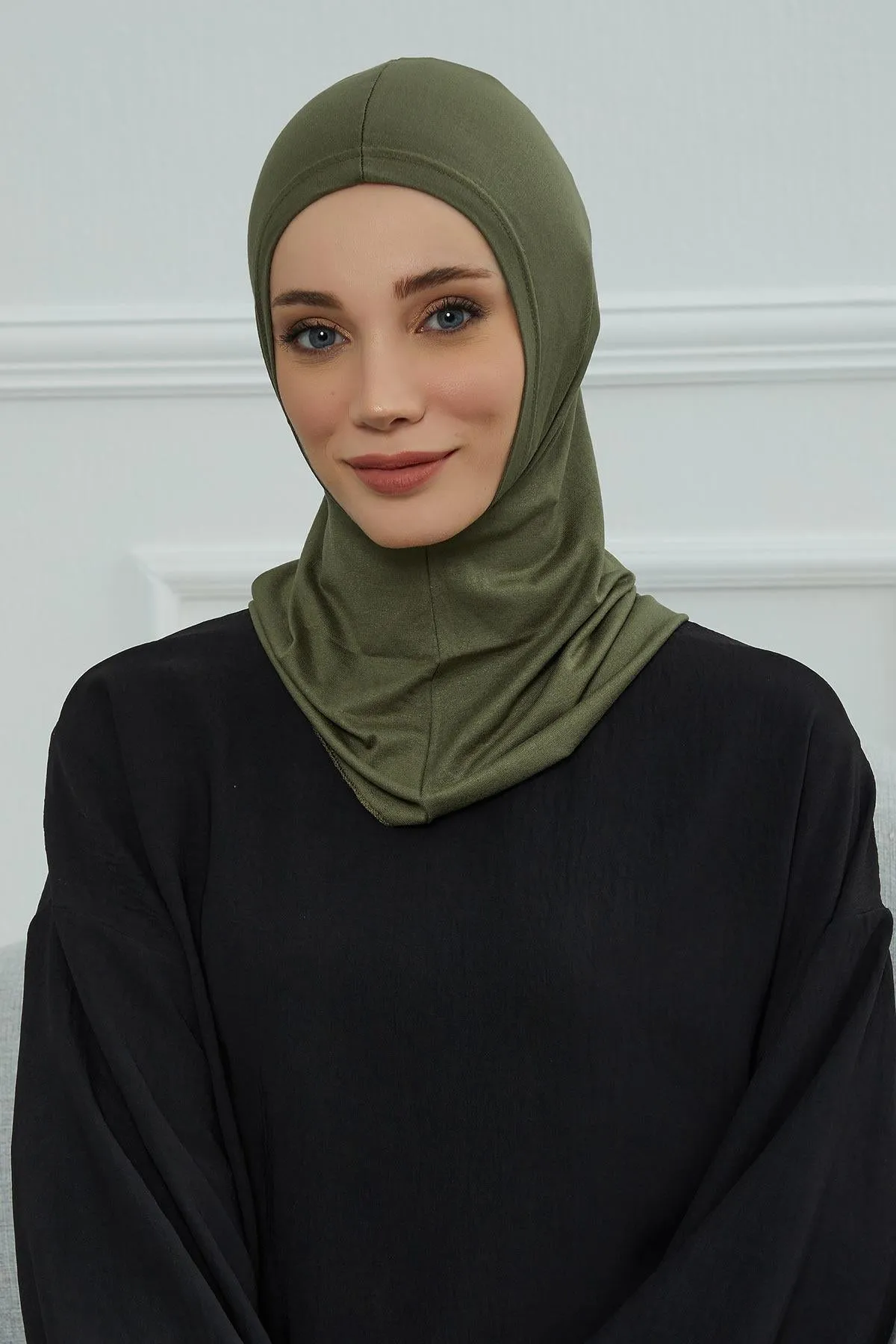 Elegant Full Head and Neck Hijab Cover, Instant Turban Inner Bonnet Head Wear, Lightweight Ninja Cap Head Wrap, Ramadan Muslim Gift,TB-1