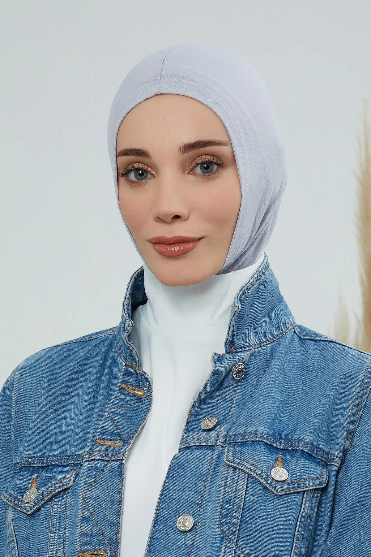 Elegant Full Head and Neck Hijab Cover, Instant Turban Inner Bonnet Head Wear, Lightweight Ninja Cap Head Wrap, Ramadan Muslim Gift,TB-1