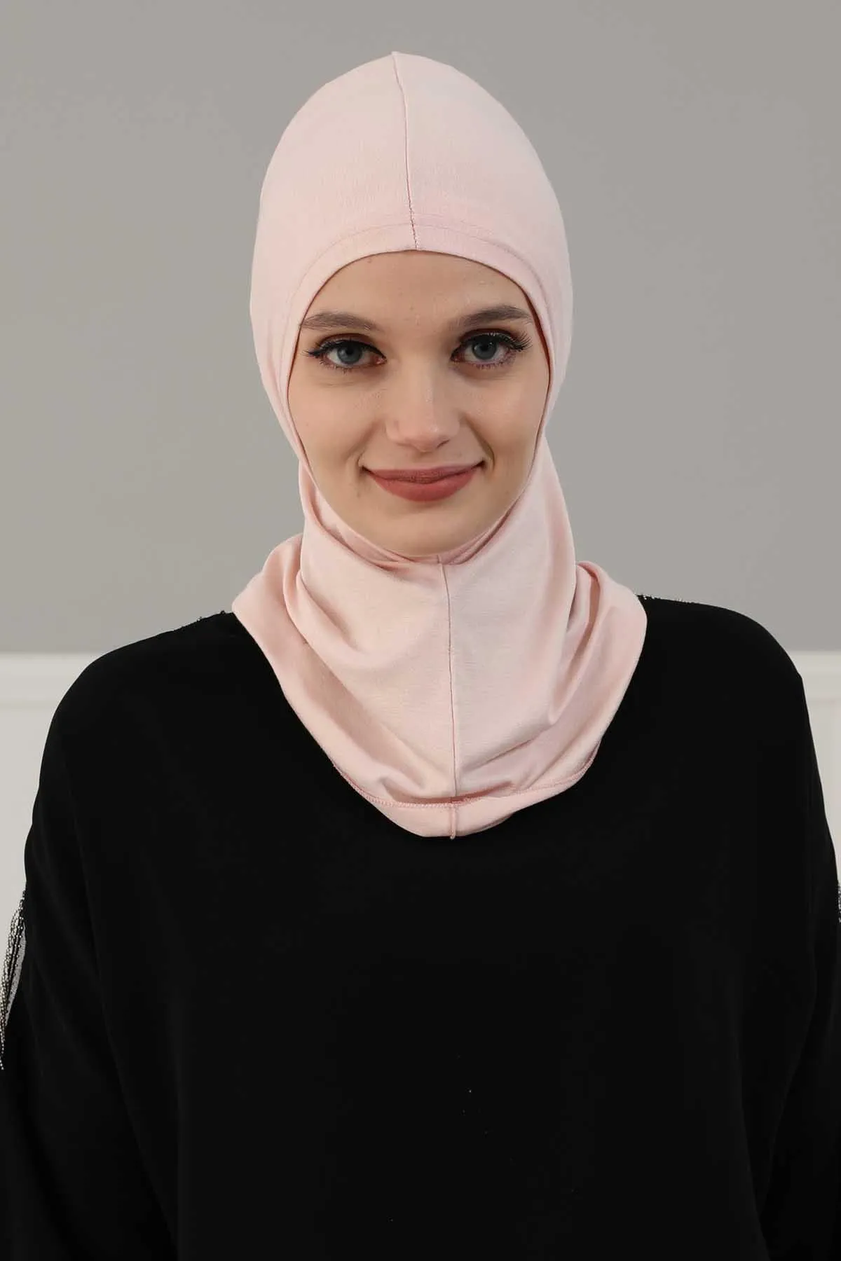 Elegant Full Head and Neck Hijab Cover, Instant Turban Inner Bonnet Head Wear, Lightweight Ninja Cap Head Wrap, Ramadan Muslim Gift,TB-1