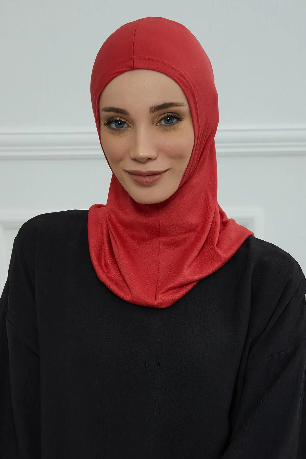 Elegant Full Head and Neck Hijab Cover, Instant Turban Inner Bonnet Head Wear, Lightweight Ninja Cap Head Wrap, Ramadan Muslim Gift,TB-1