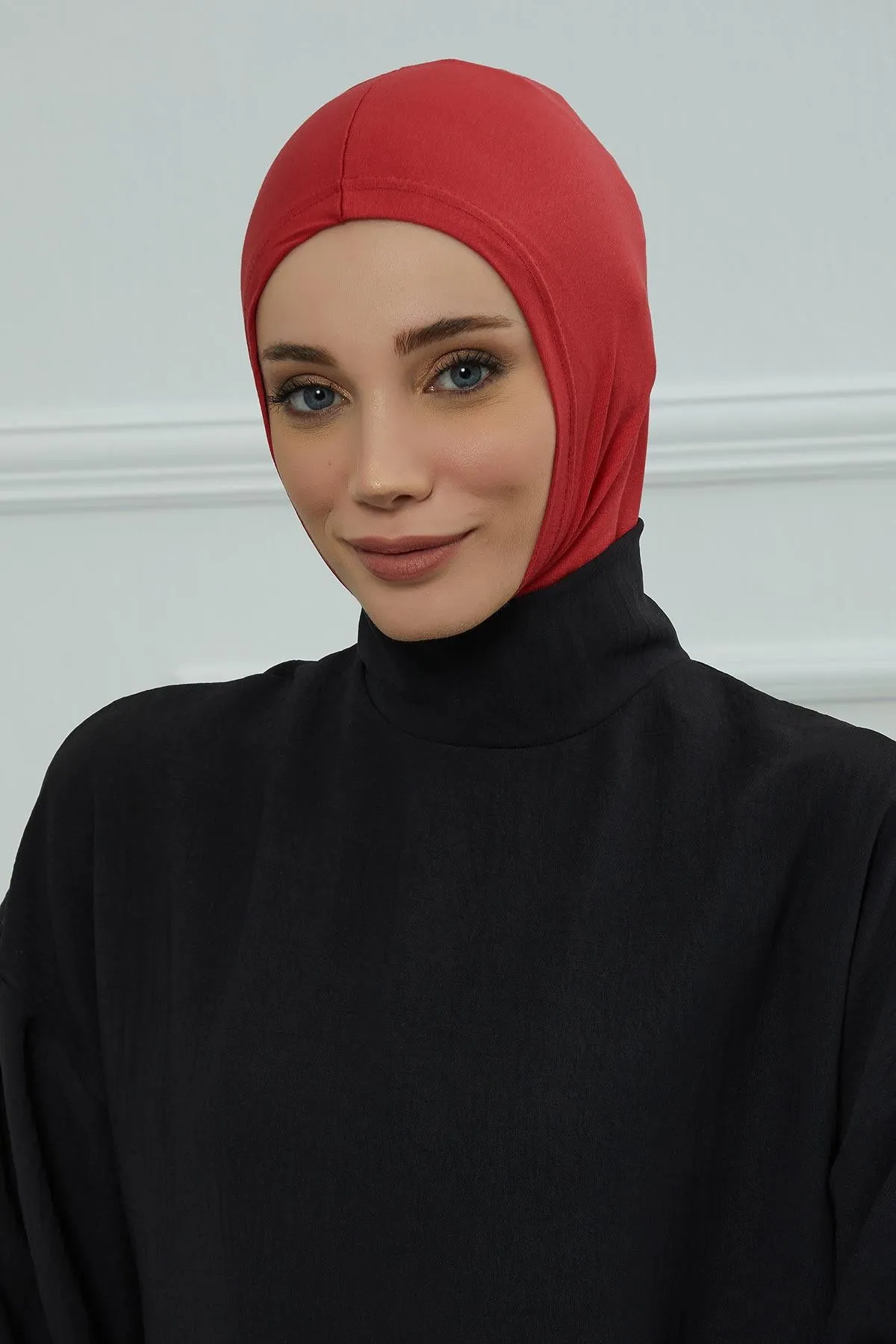 Elegant Full Head and Neck Hijab Cover, Instant Turban Inner Bonnet Head Wear, Lightweight Ninja Cap Head Wrap, Ramadan Muslim Gift,TB-1