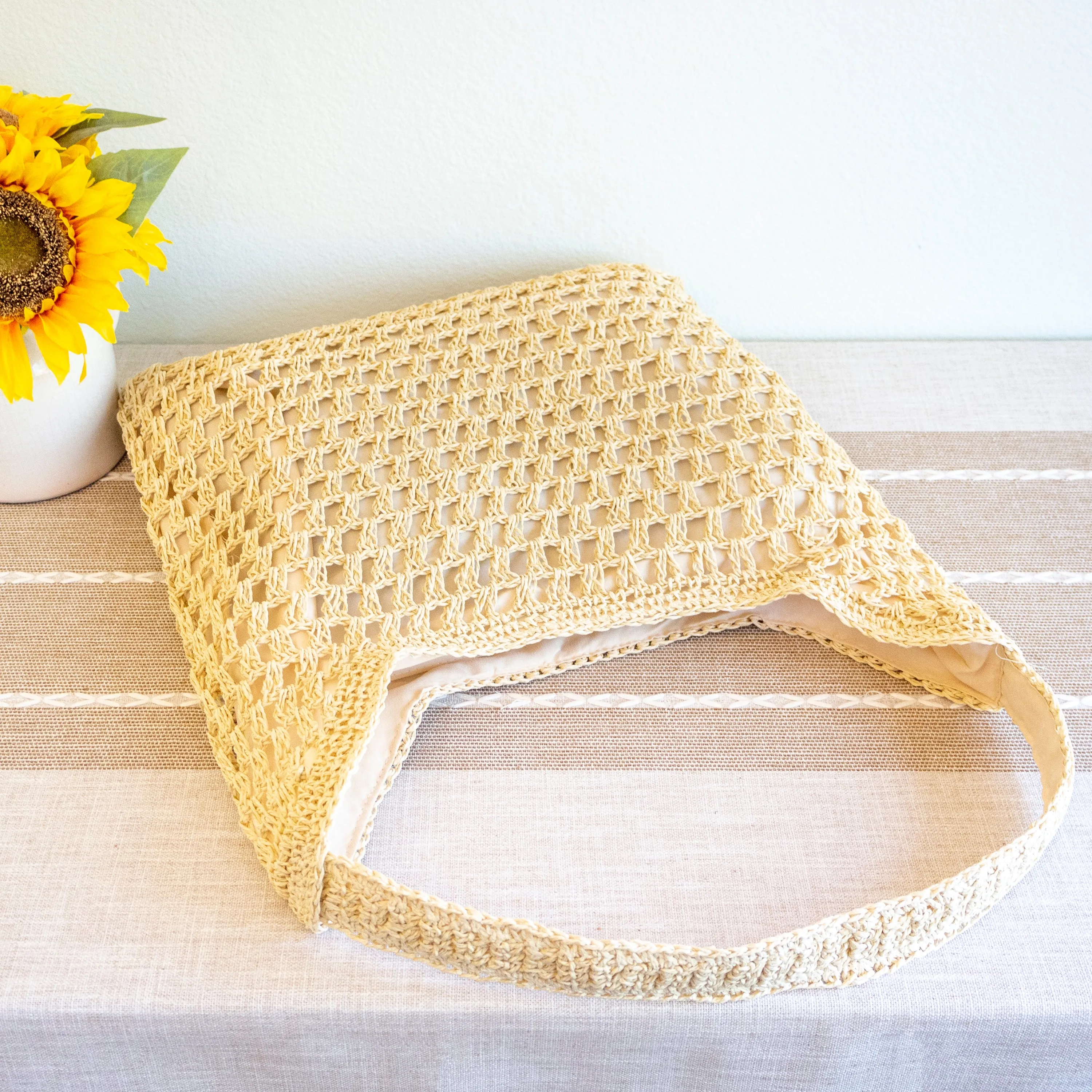 Elena Handbags Straw Woven Tote