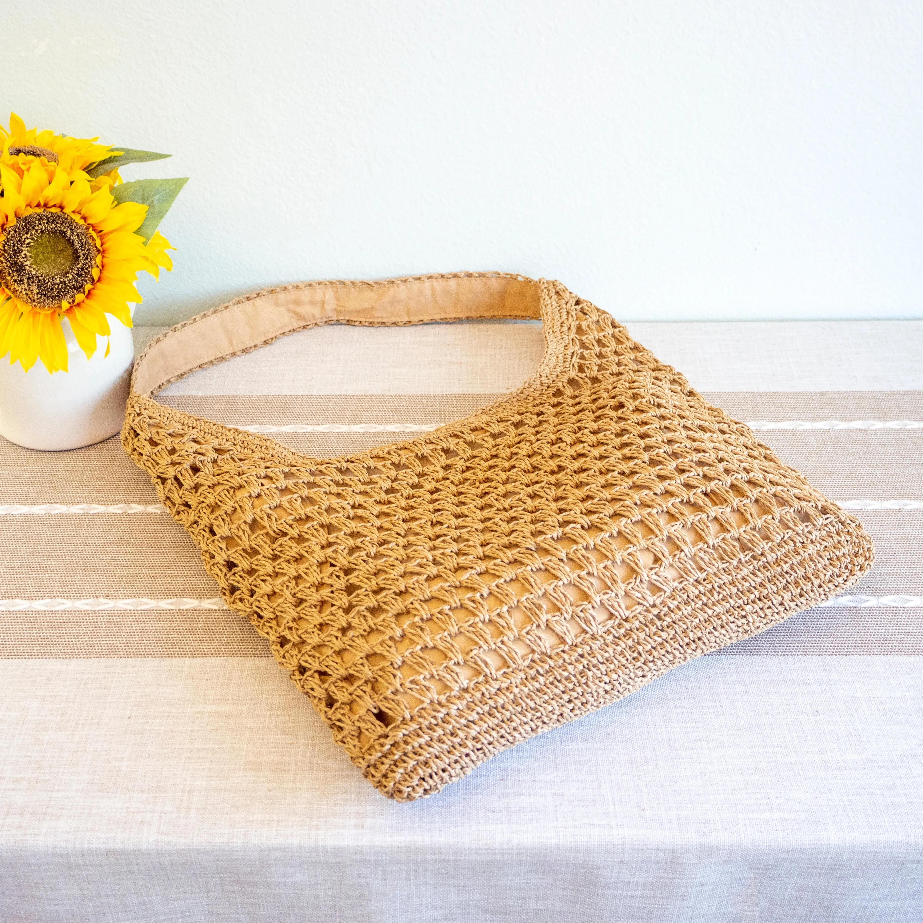 Elena Handbags Straw Woven Tote