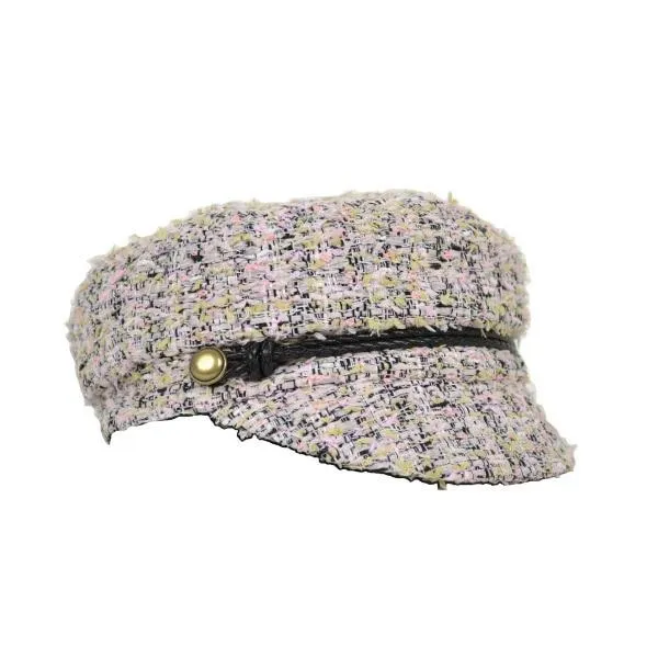 Elyse Tweed Marine Cap