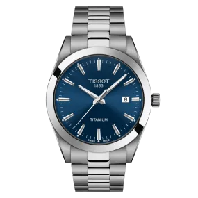 Gentleman Quartz Titanium Blue Dial