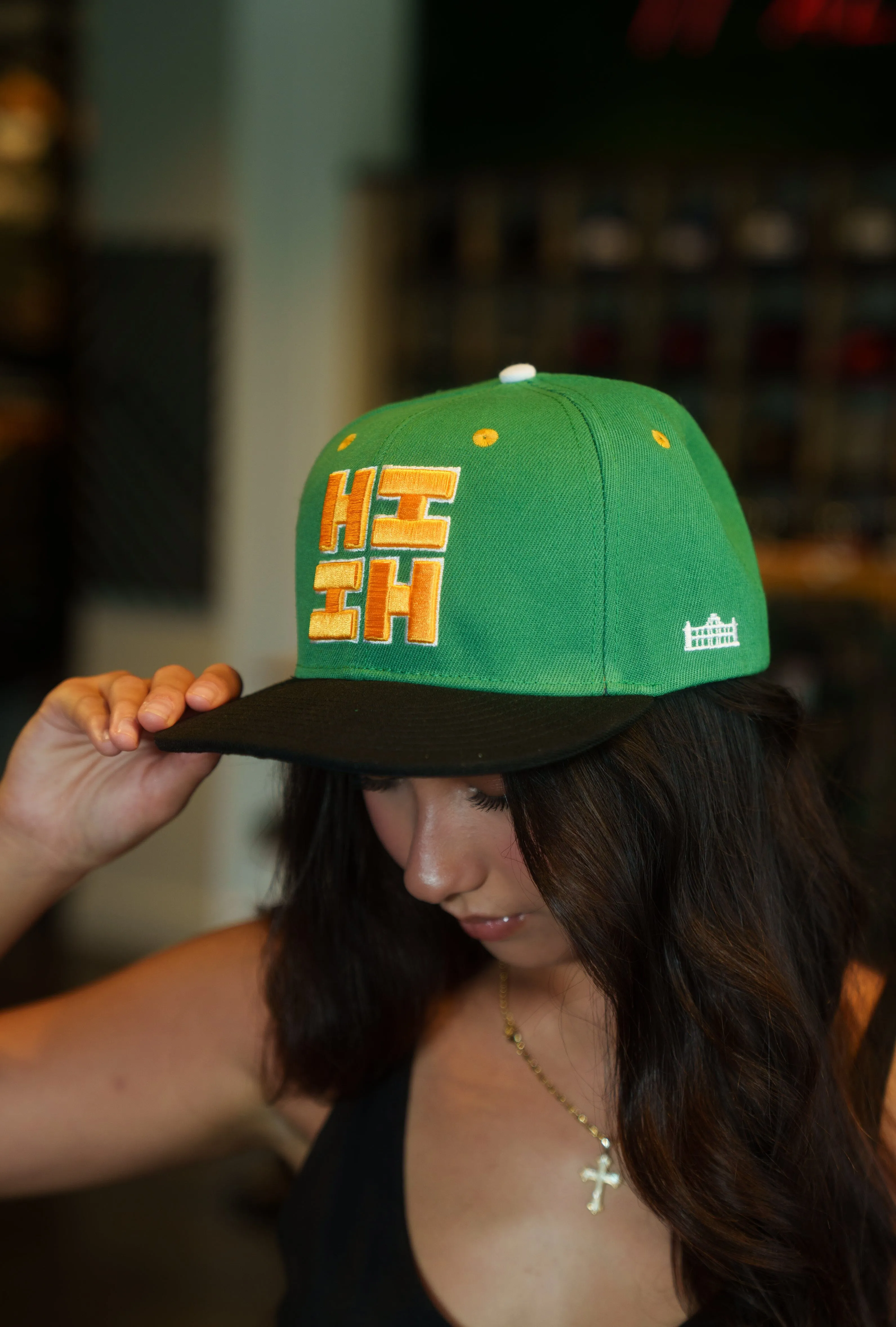 GREEN & YELLOW HIFI LOGO HAT