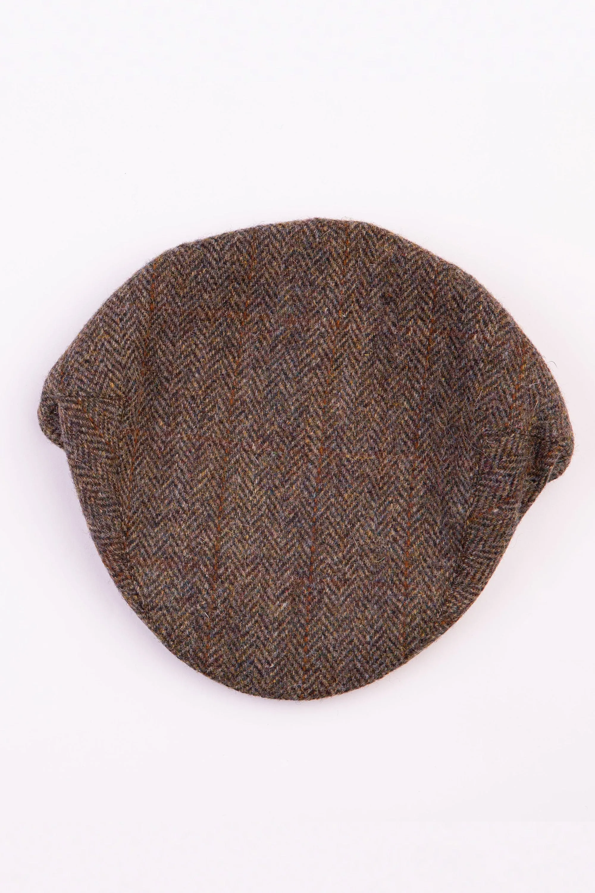 Harris Tweed Stornoway Cap - Brown Check