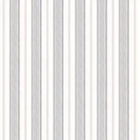 Heacham Stripe Silver Curtain Fabric