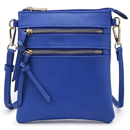 Lightweight Functional Multi Pocket Vegan Leather Shoulder Crossbody Bag l Dasein