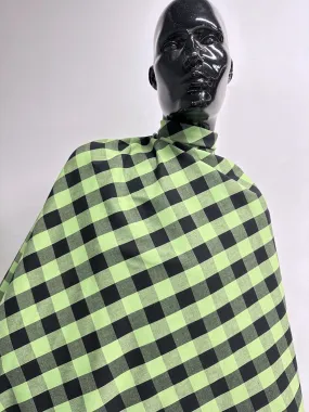 Lime Lightweight Cotton Gingham