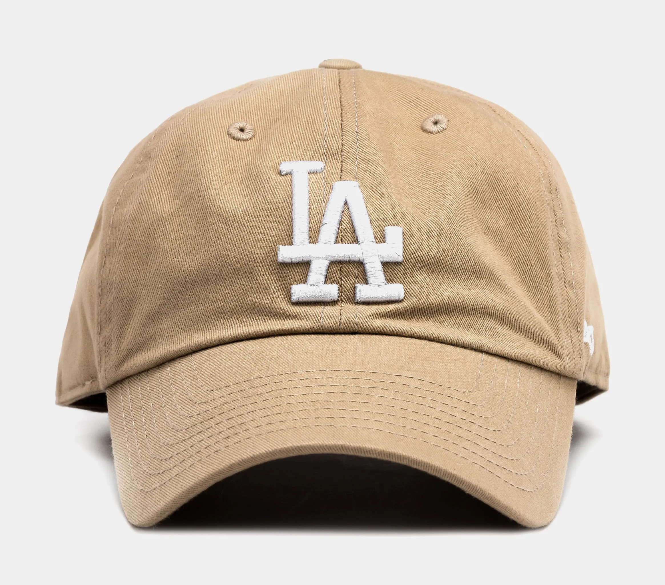 Los Angeles Dodgers Clean Up Mens Hat (Beige)