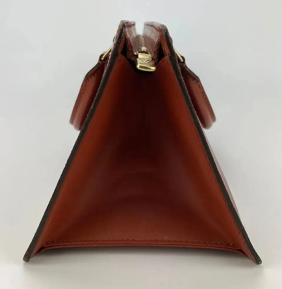 Louis Vuitton Brown Epi Sac Triangle Bag