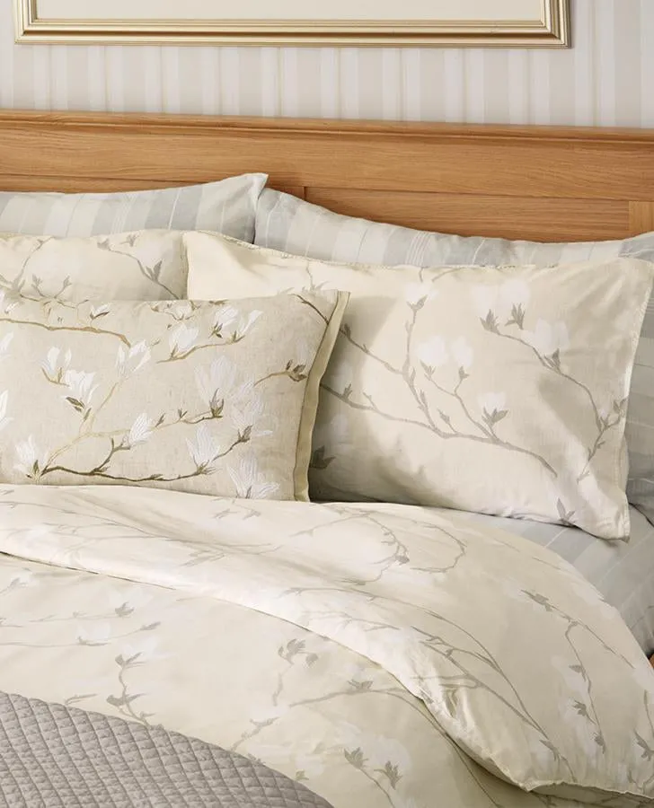 Magnolia Grove Natural Duvet Cover