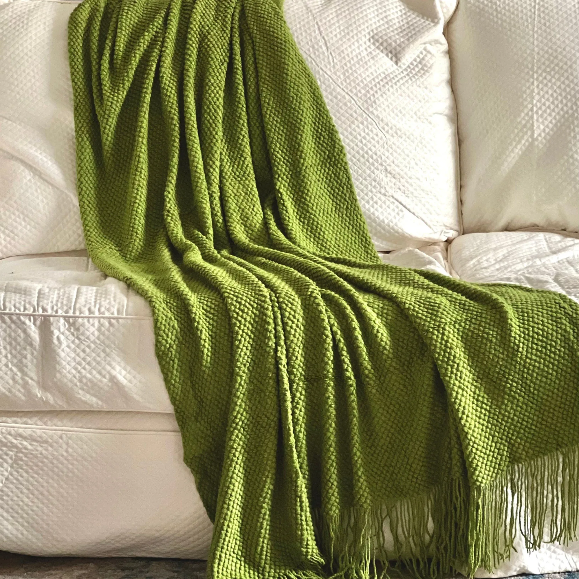 Nordic knitted blanket