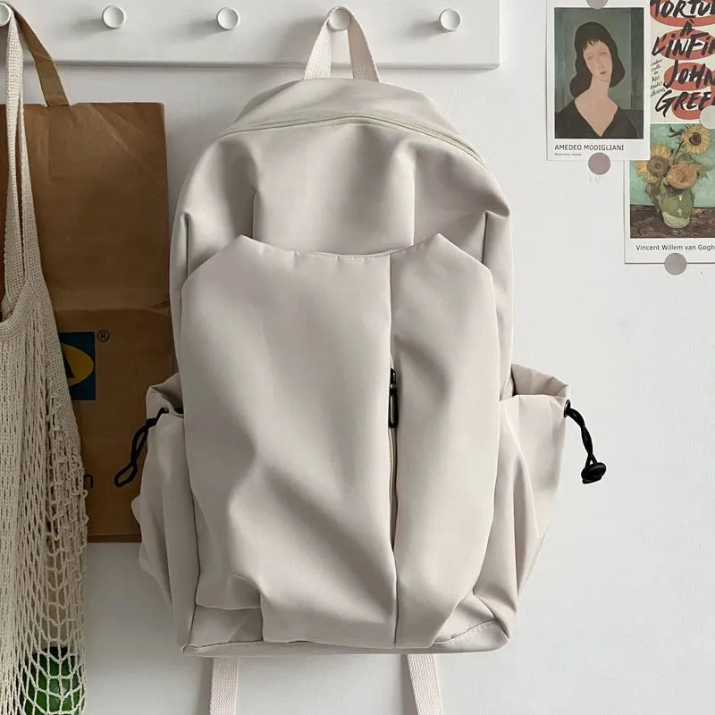 Original Solid Color Mori Campus Canvas Laptop Backpack