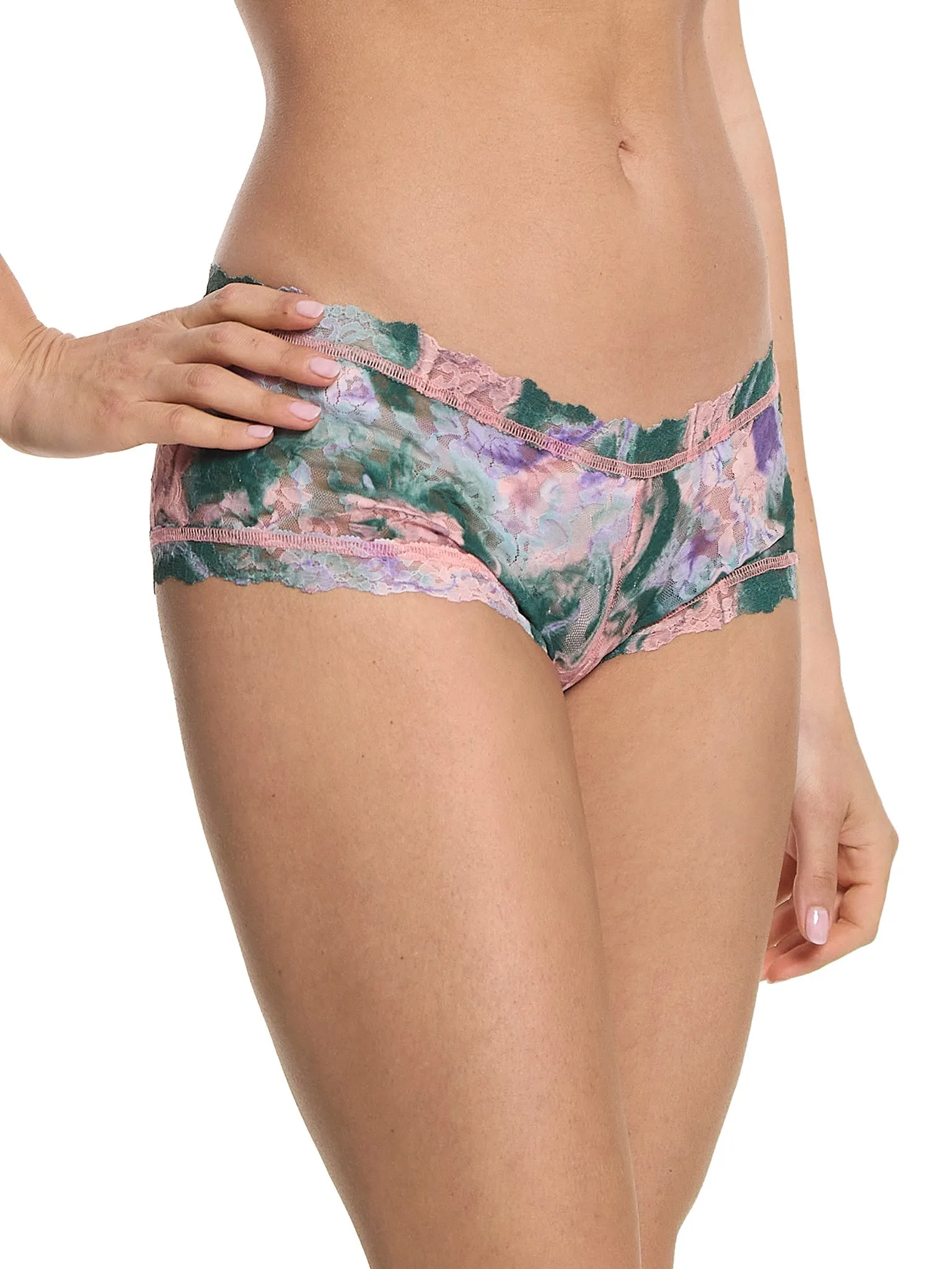 Printed Signature Lace Boyshort Painter