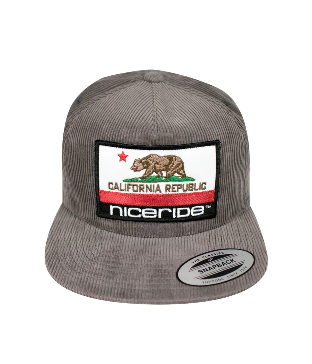 "California Flag" Patch Corduroy Snapback