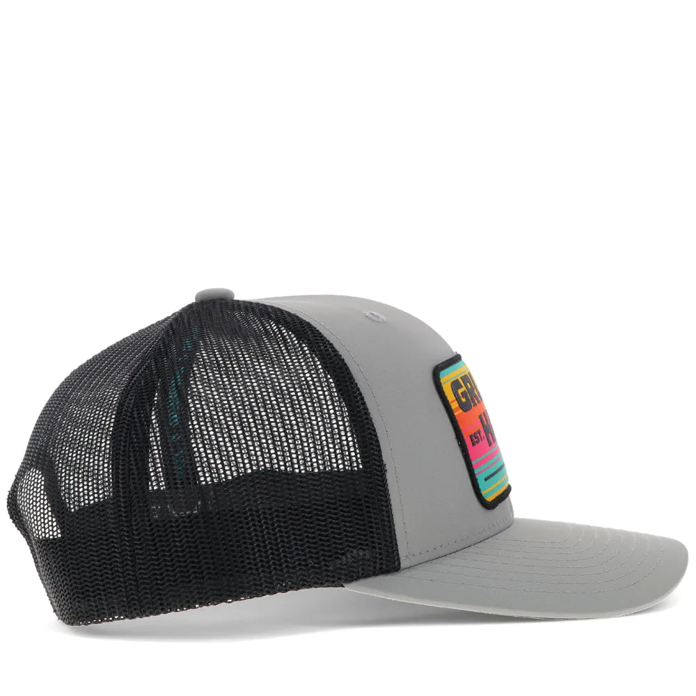 "Gruene Hall" Hat Grey/Black w/Serape Patch