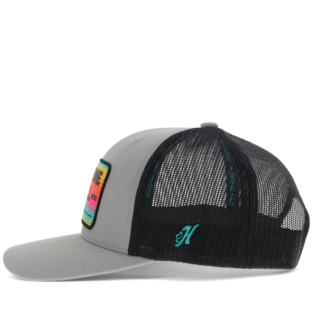 "Gruene Hall" Hat Grey/Black w/Serape Patch