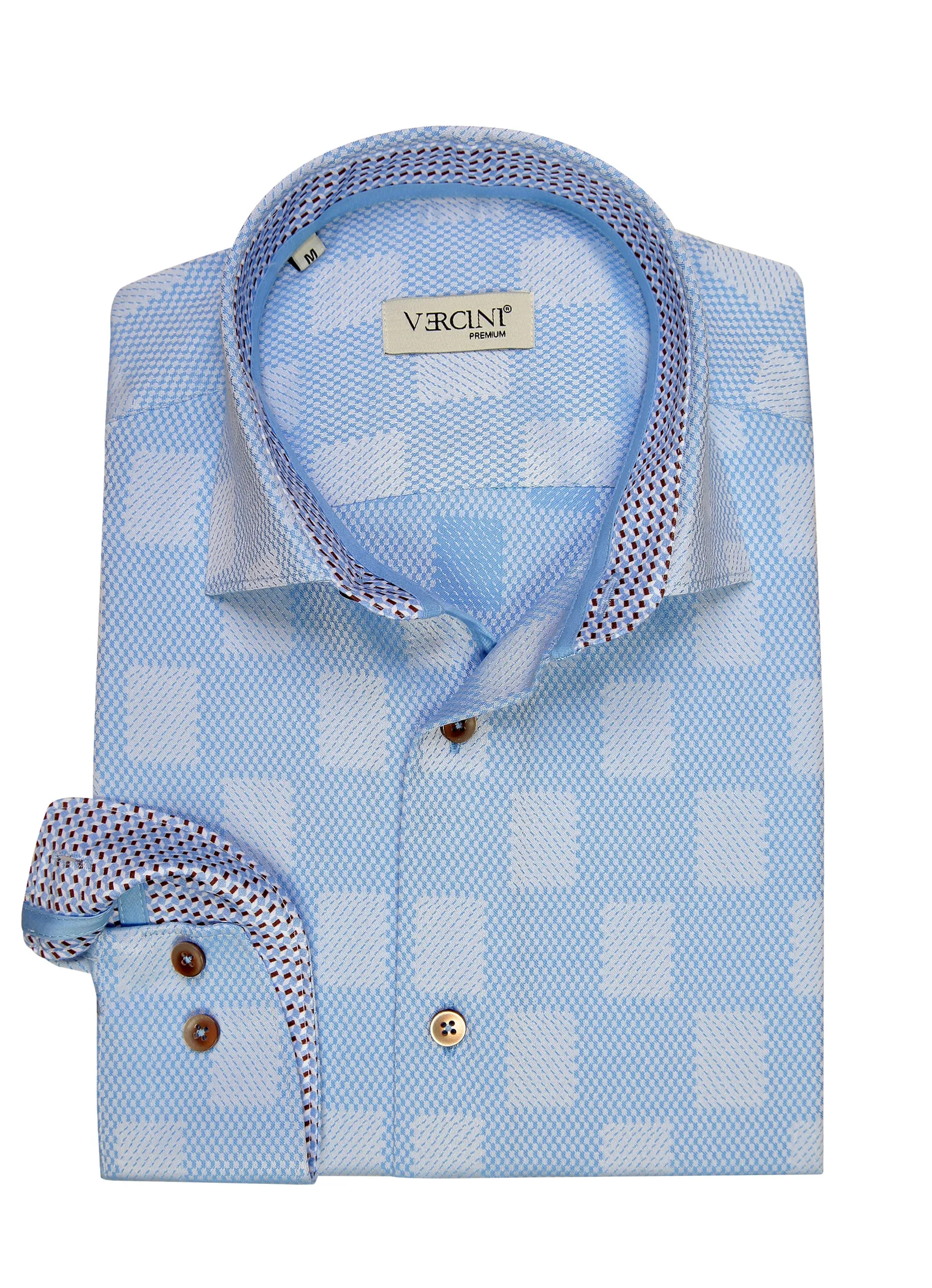 Sky Checker Gentleman's casual Shirt