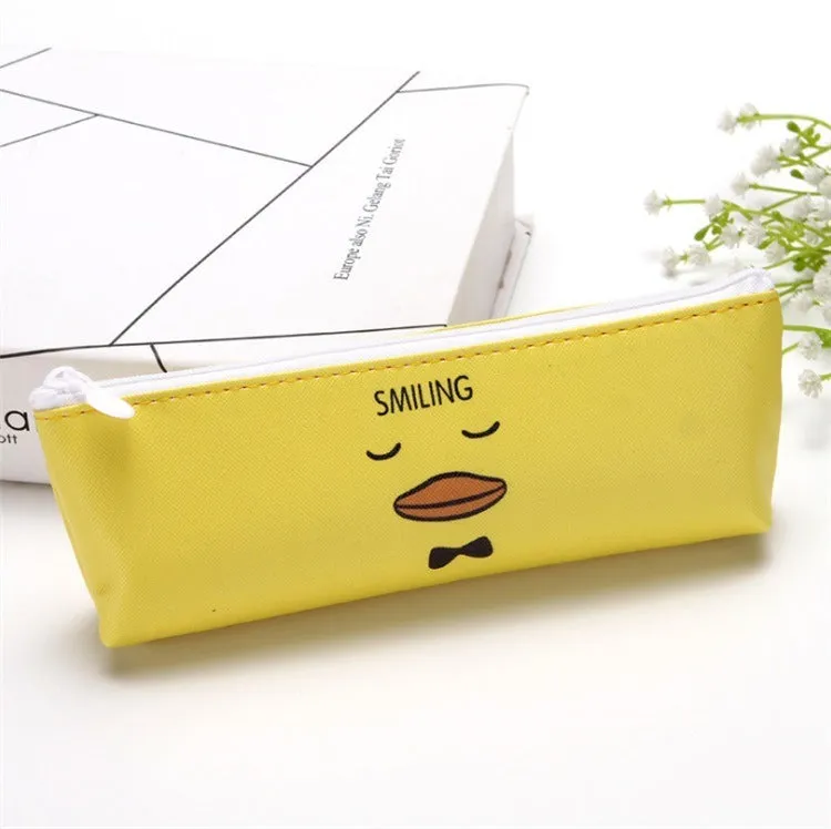 Solid Color Plain Pencil Case and Pouch