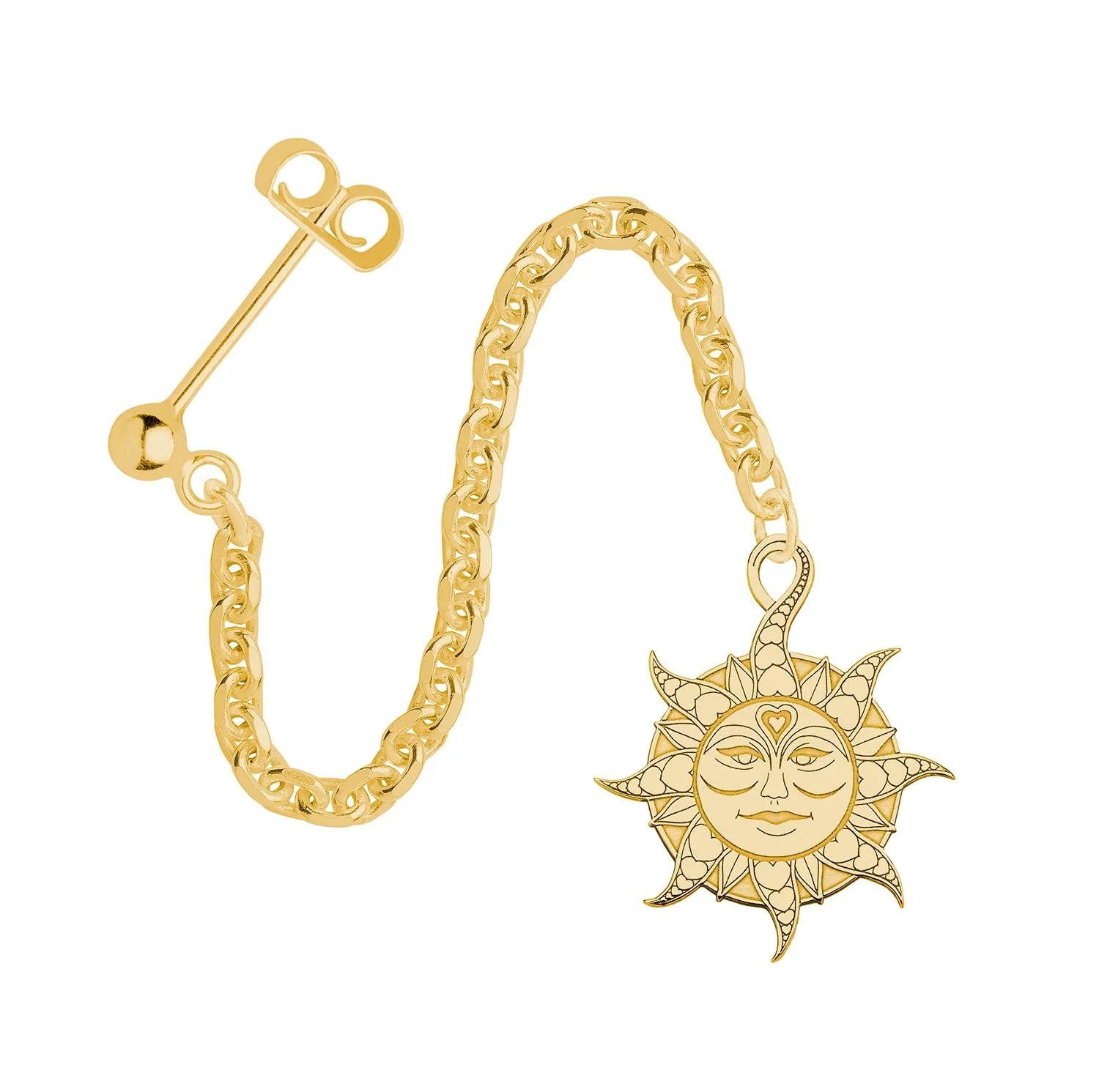 Sun Single Earring