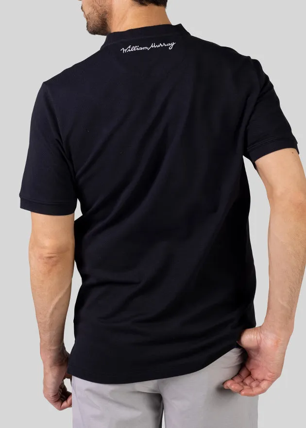 Tempo Band Men's Pique Polo | Black