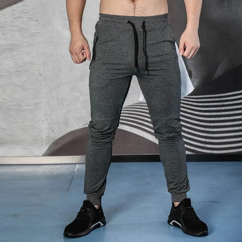 Threebooy Men's trousers Zip pocket Casual Sweatpants Joggers Pants Men camouflage Pants Fitness Elastic Pants Bodybuilding Clothing