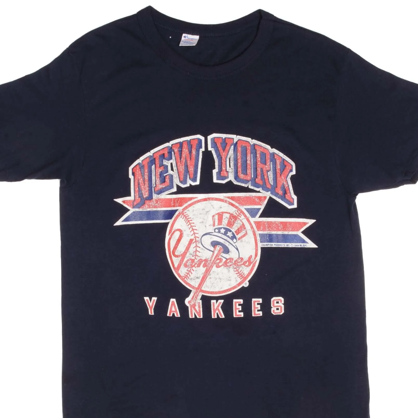 VINTAGE CHAMPION MLB NEW YORK YANKEES TEE SHIRT 1988 MEDIUM MADE IN USA