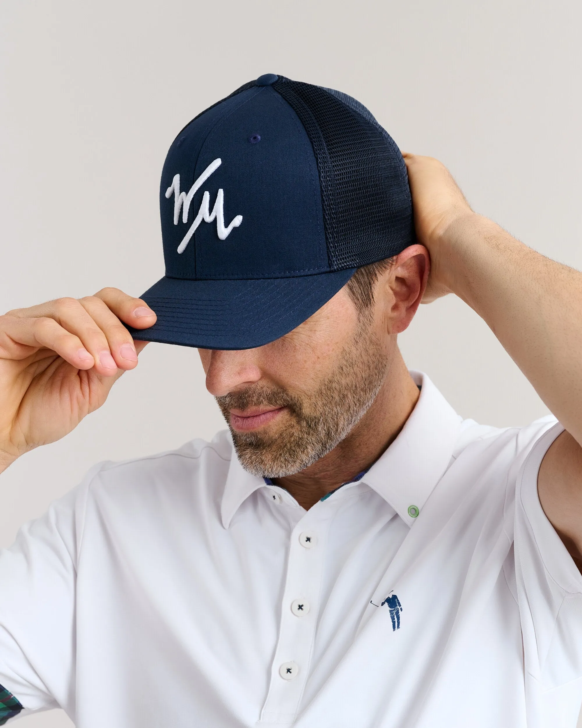 WM Flex Trucker Hat | Navy