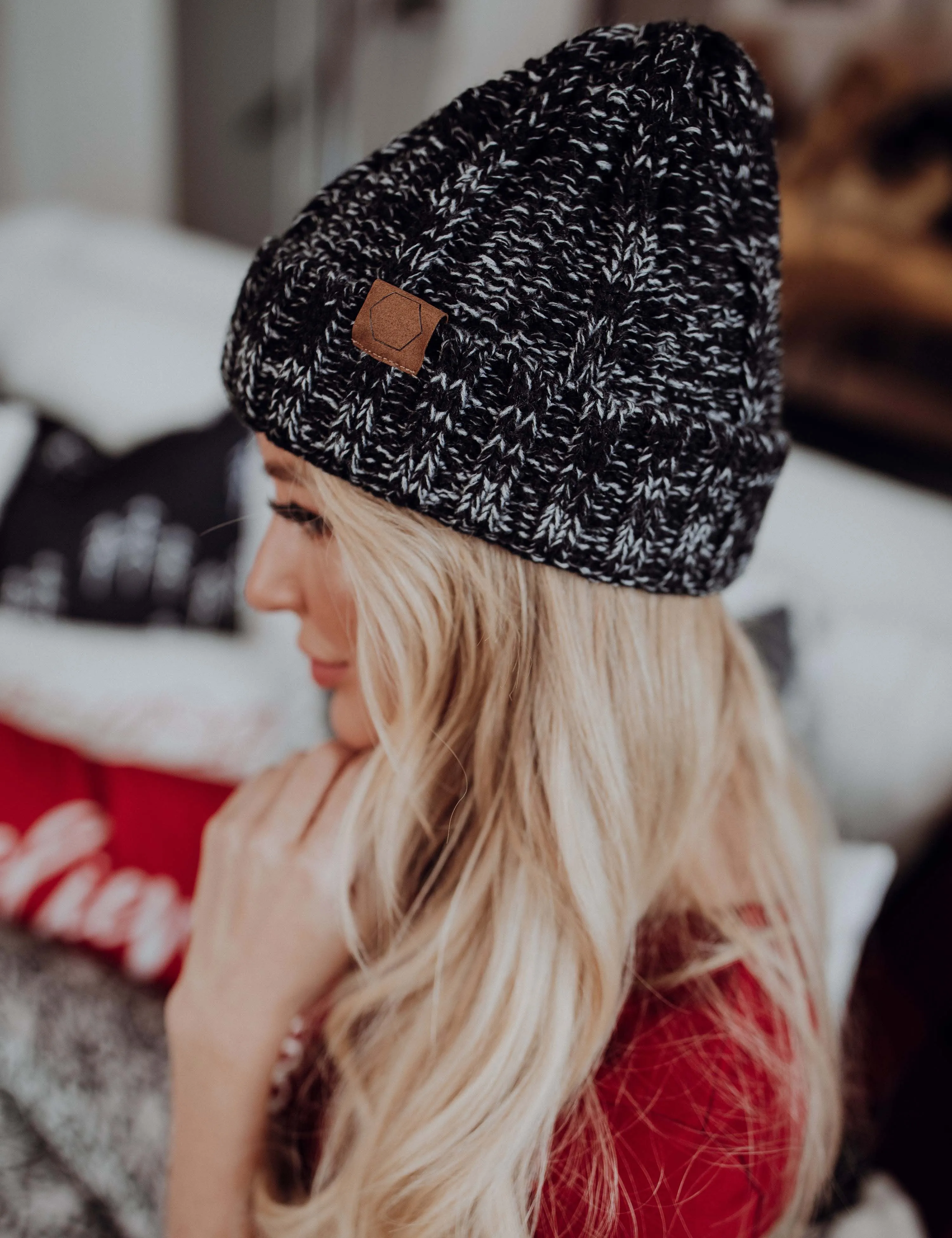 Woven with Love Cuff Beanie