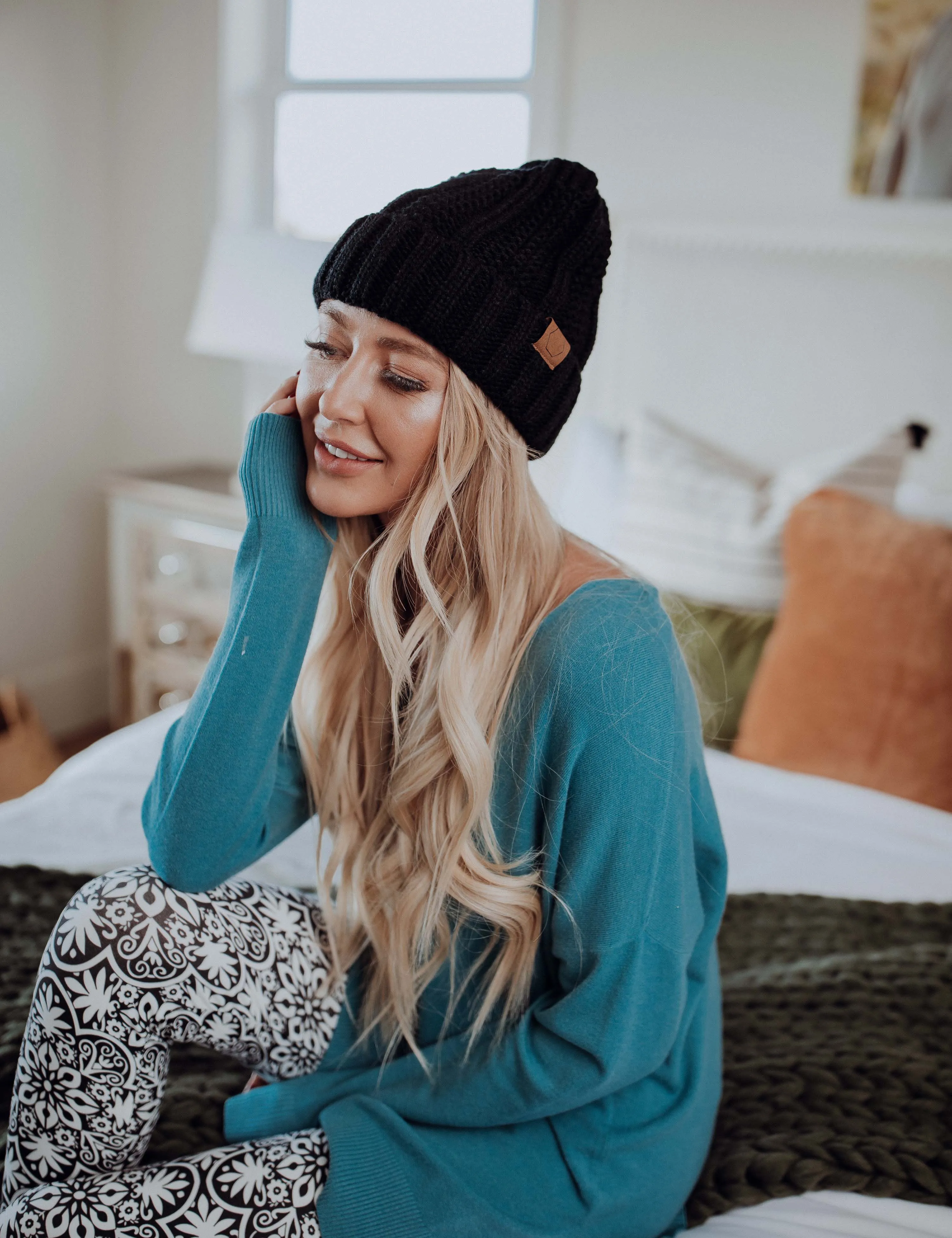 Woven with Love Cuff Beanie