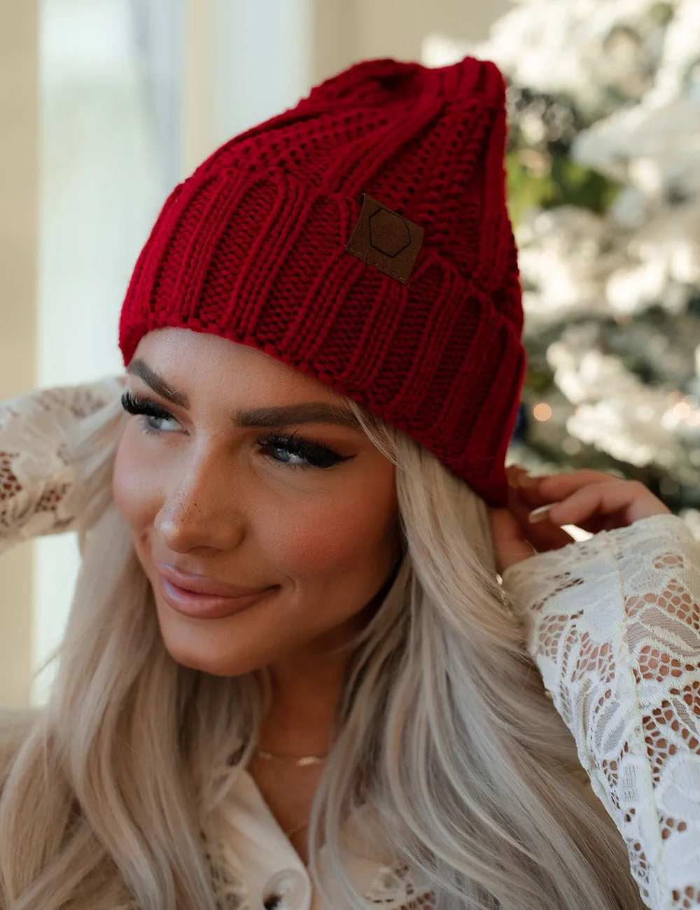 Woven with Love Cuff Beanie