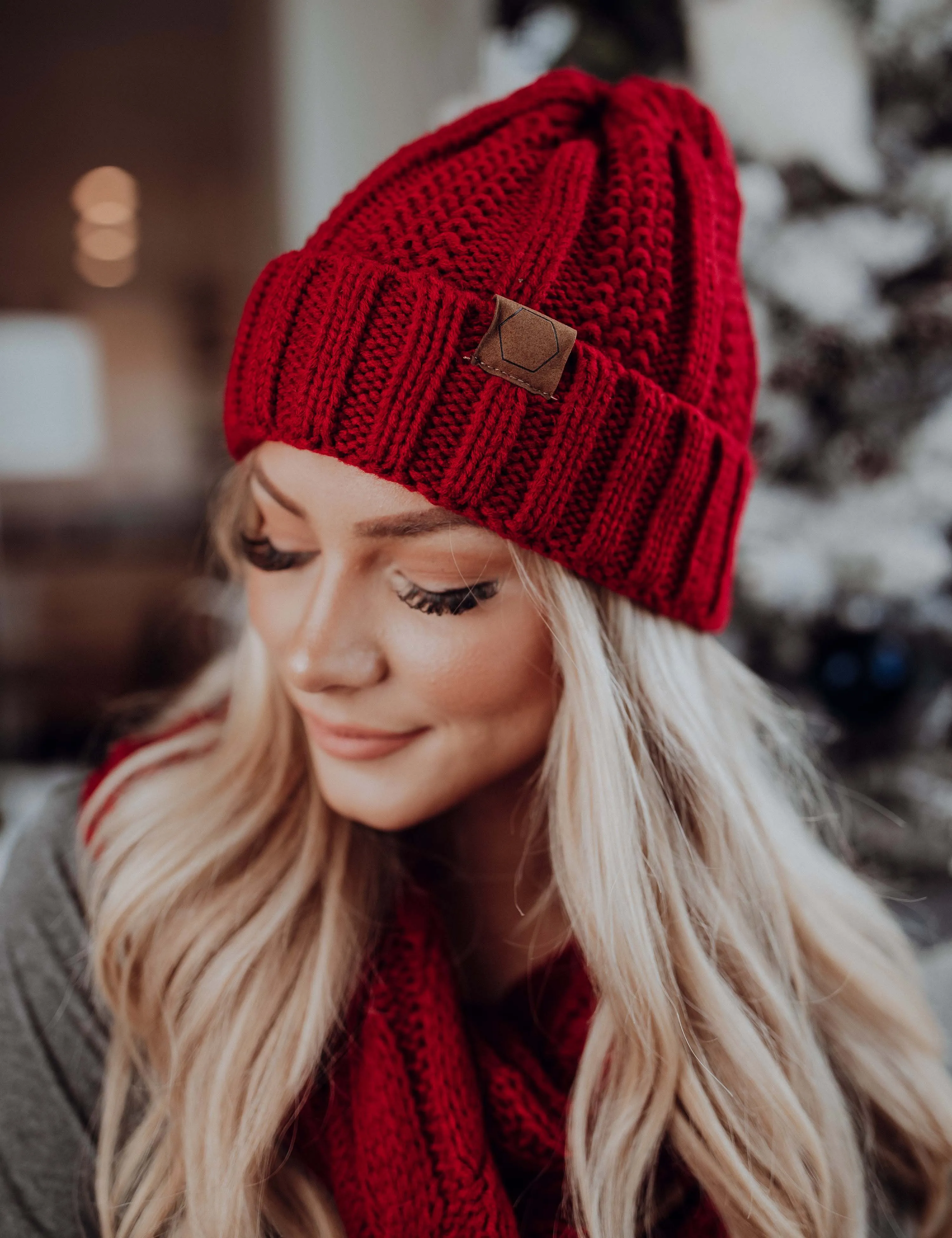 Woven with Love Cuff Beanie